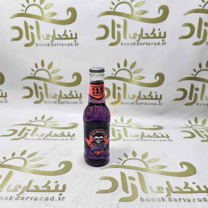 نوشابه گازدار آیسی مانکی با طعم مخلوط توت ها 250 میلی لیتری
