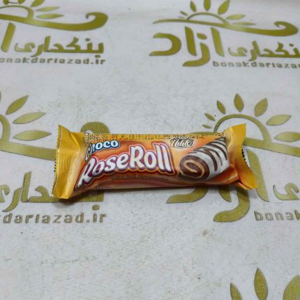 کیک رز رول شکلاتی نیلی تو